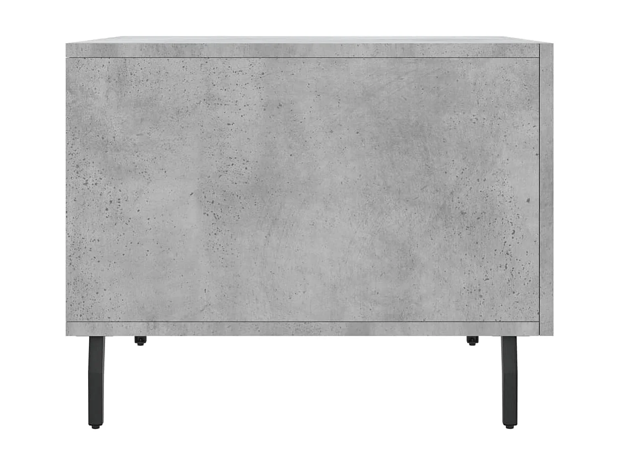 Table basse gris béton 50x50x40 cm bois d'ingénierie