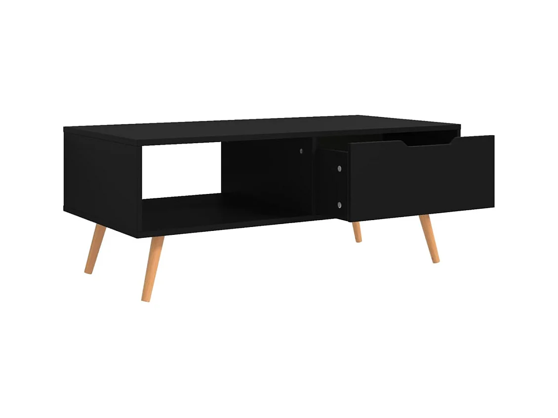 Table basse Noir 100x49,5x43 cm Bois d'ingénierie