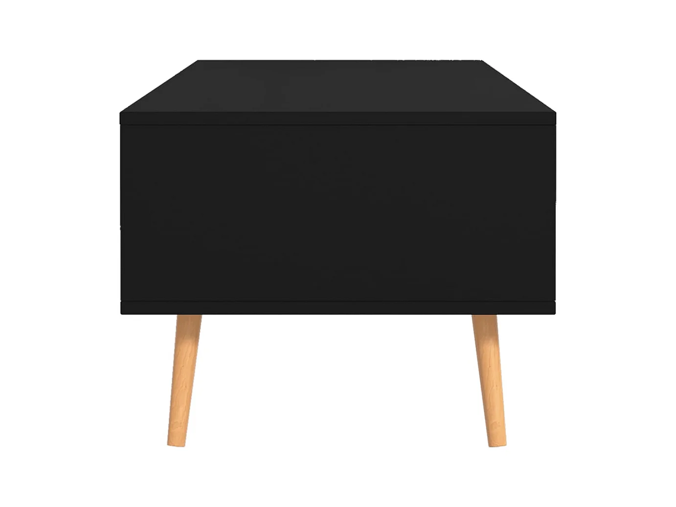 Table basse Noir 100x49,5x43 cm Bois d'ingénierie