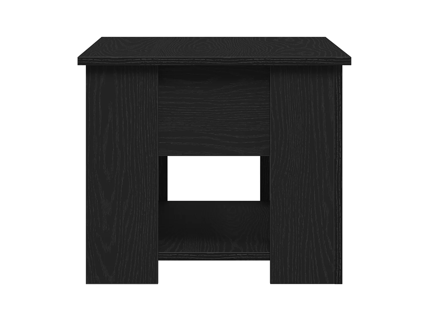 Table basse en chêne noir 79x49x41 cm en bois reconstitué