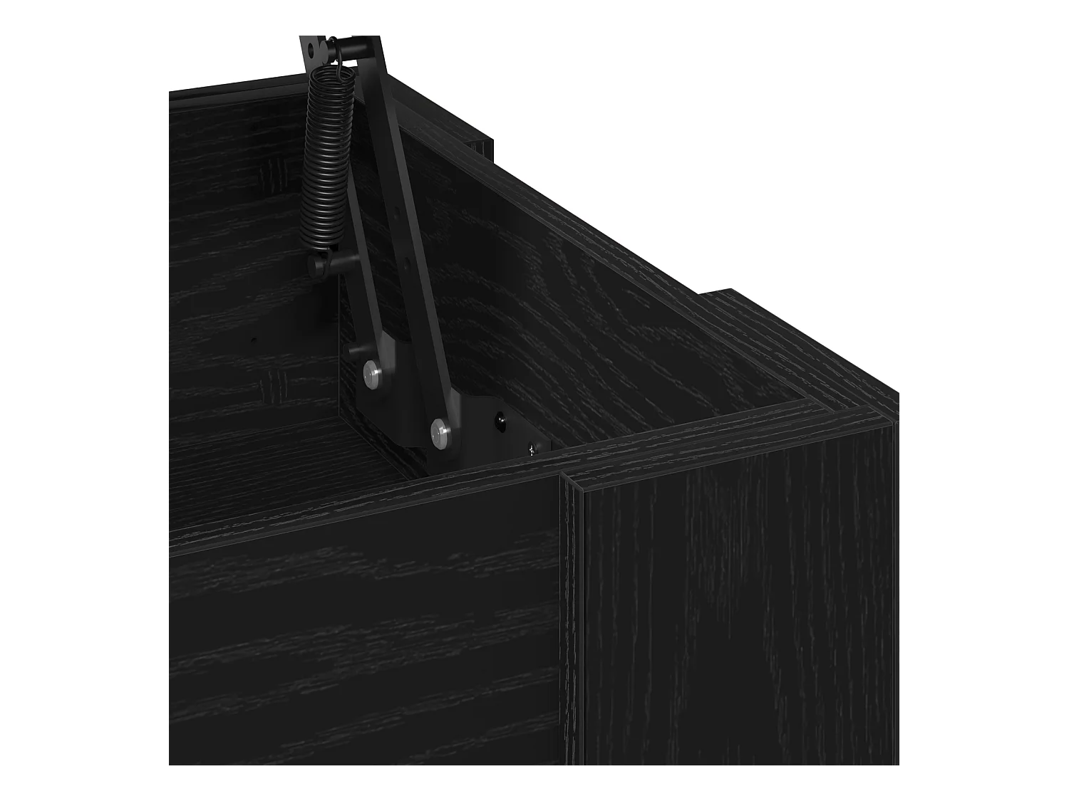 Table basse en chêne noir 79x49x41 cm en bois reconstitué