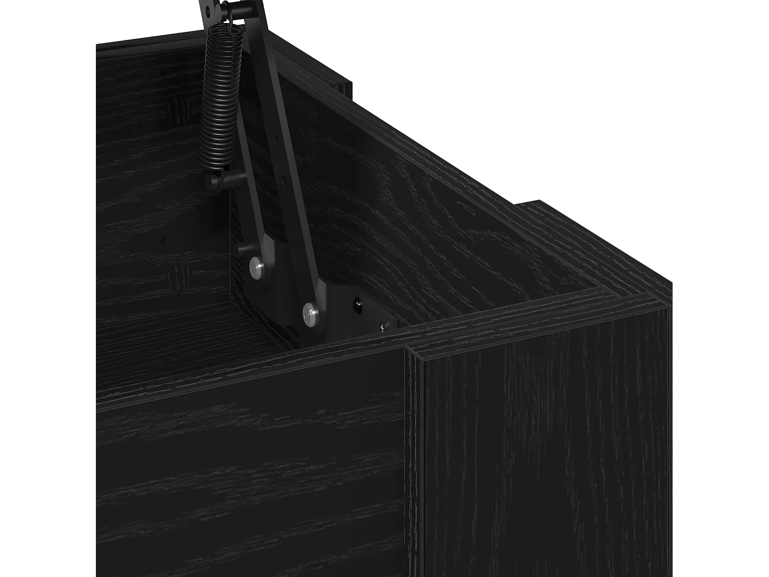 Table basse en chêne noir 79x49x41 cm en bois reconstitué