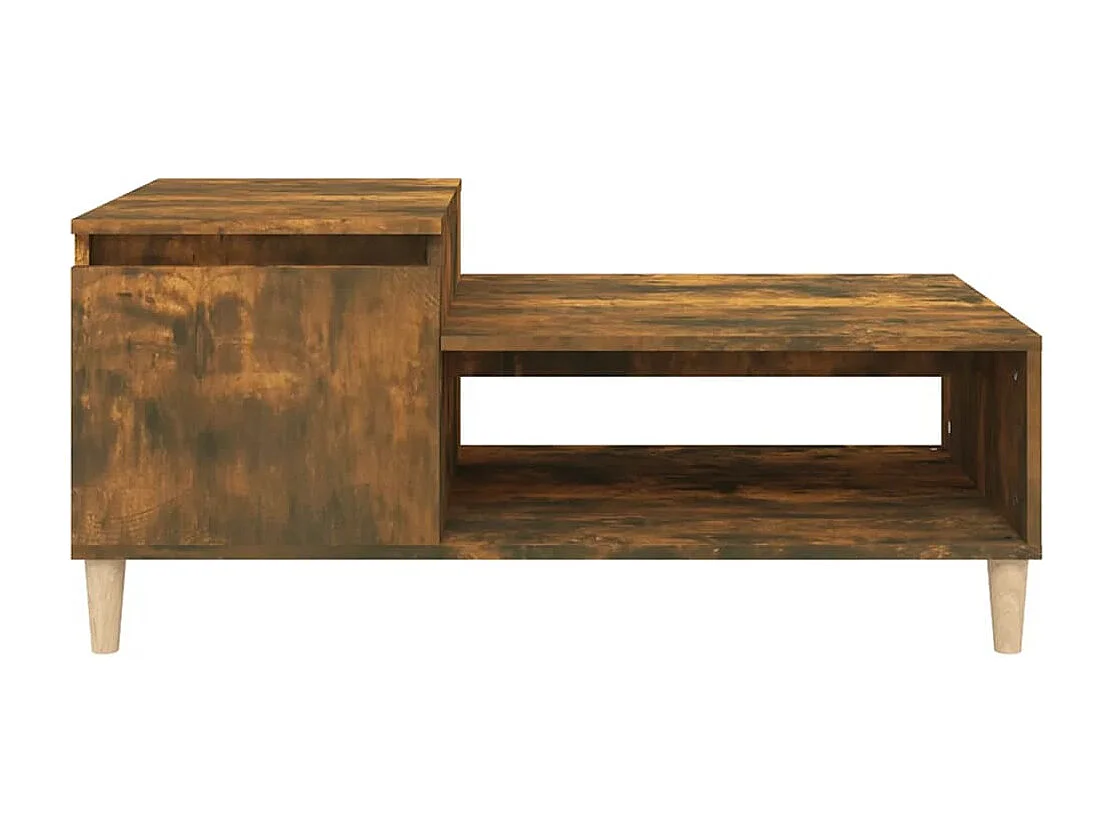 Couchtisch aus geräucherter Eiche, 100 x 50 x 45 cm, Holzwerkstoff