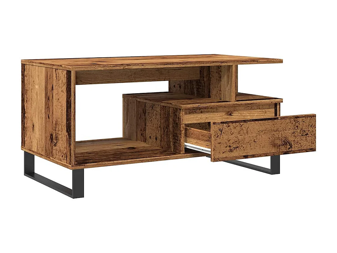 Couchtisch Altholz 90x49x45 cm Holzwerkstoff