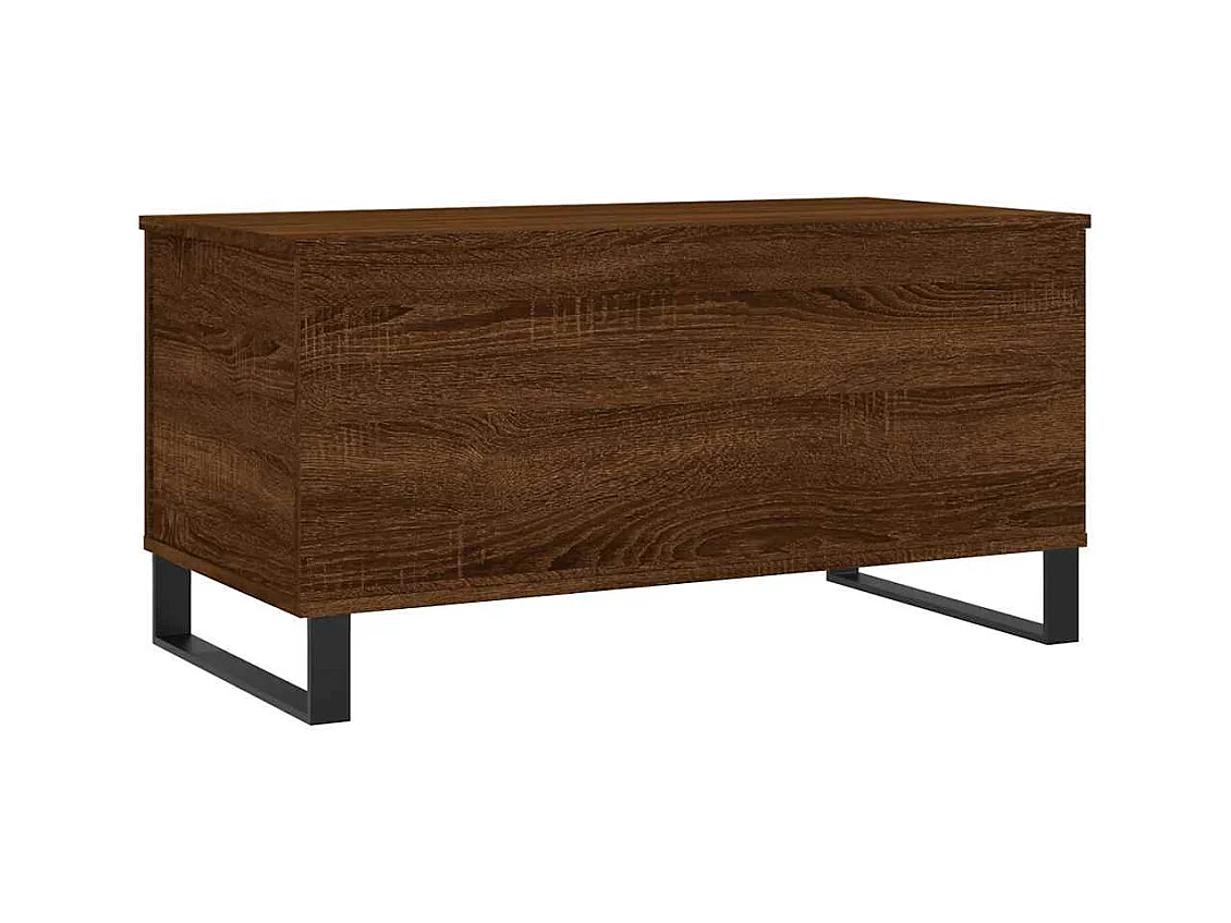 Table basse Chêne marron 90x44,5x45 cm Bois d'ingénierie