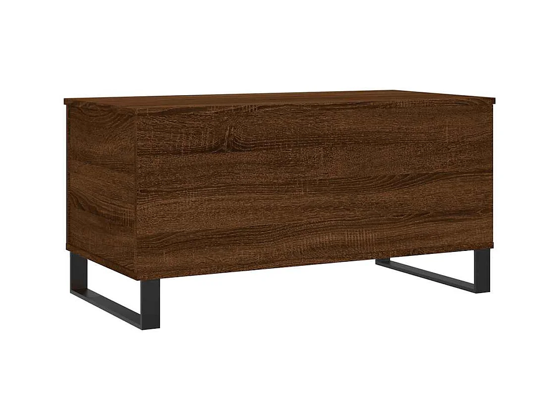 Table basse Chêne marron 90x44,5x45 cm Bois d'ingénierie