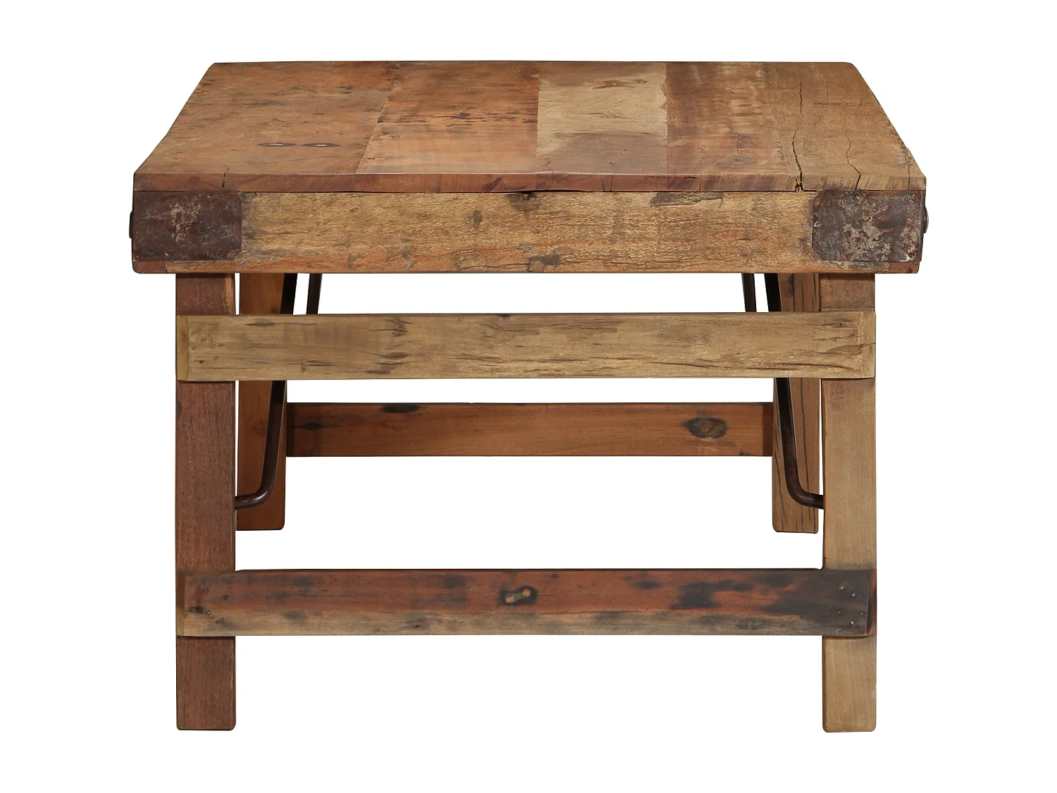 Table basse 110x55x40 cm en bois massif récupéré