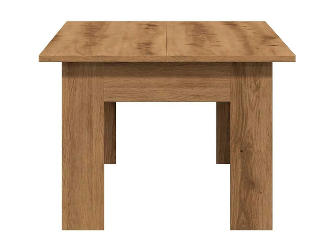 Mesa de centro de roble artesanal 100x60x42 cm madera de ingeniería