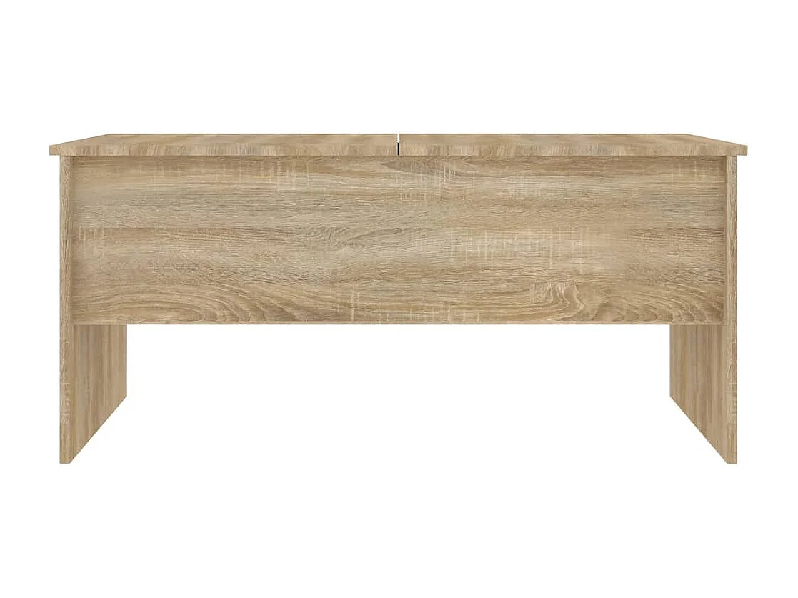 Table basse chêne sonoma 102x50,5x46,5 cm bois d'ingénierie
