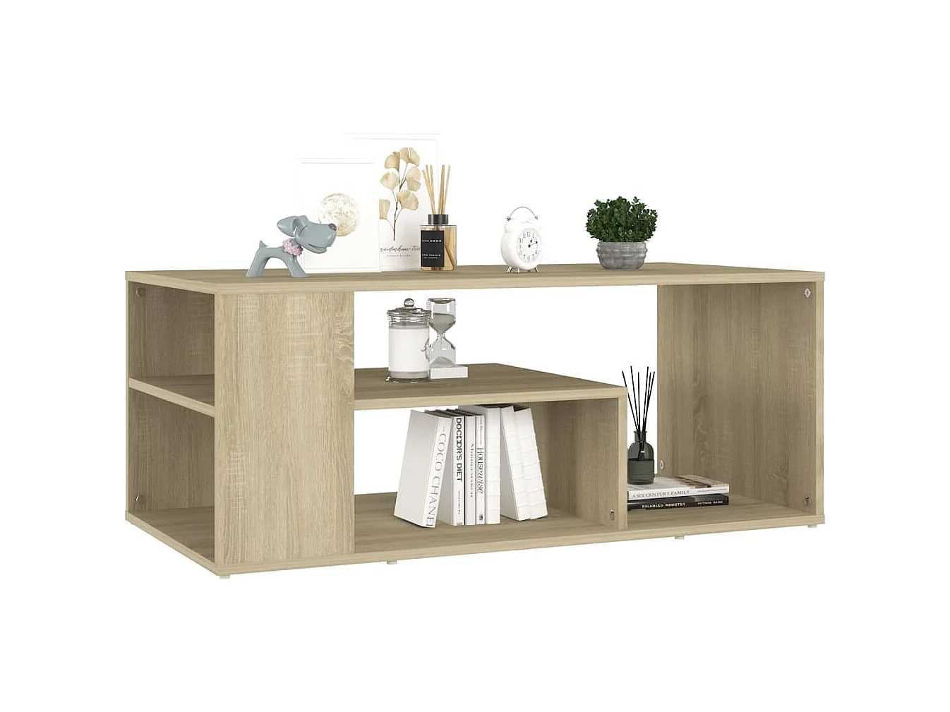 Tavolino da caffè in rovere Sonoma 100x50x40 cm in legno ingegnerizzato