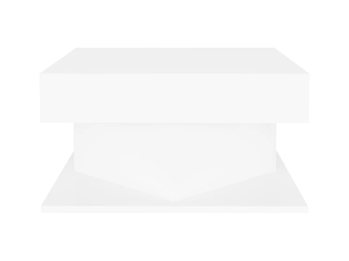 Tavolino da caffè Bianco 57x57x30 cm Legno ingegnerizzato