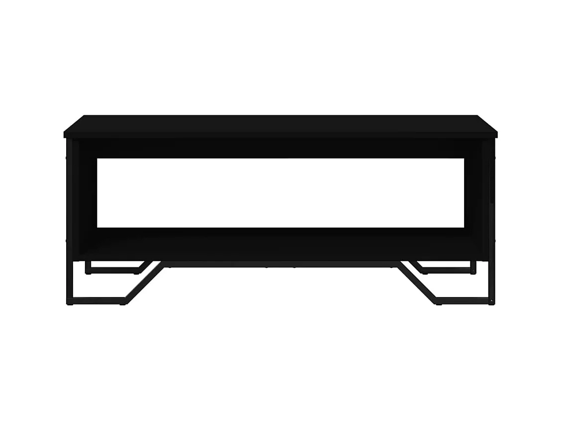 Table basse noir 100x51x40 cm bois d'ingénierie