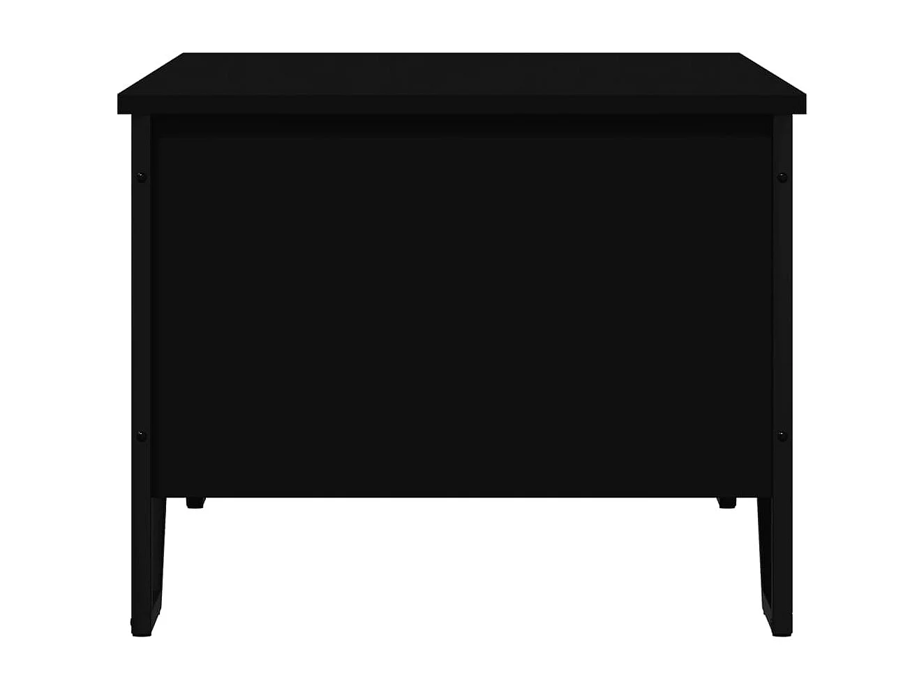 Schwarzer Couchtisch 100x51x40 cm Holzwerkstoff