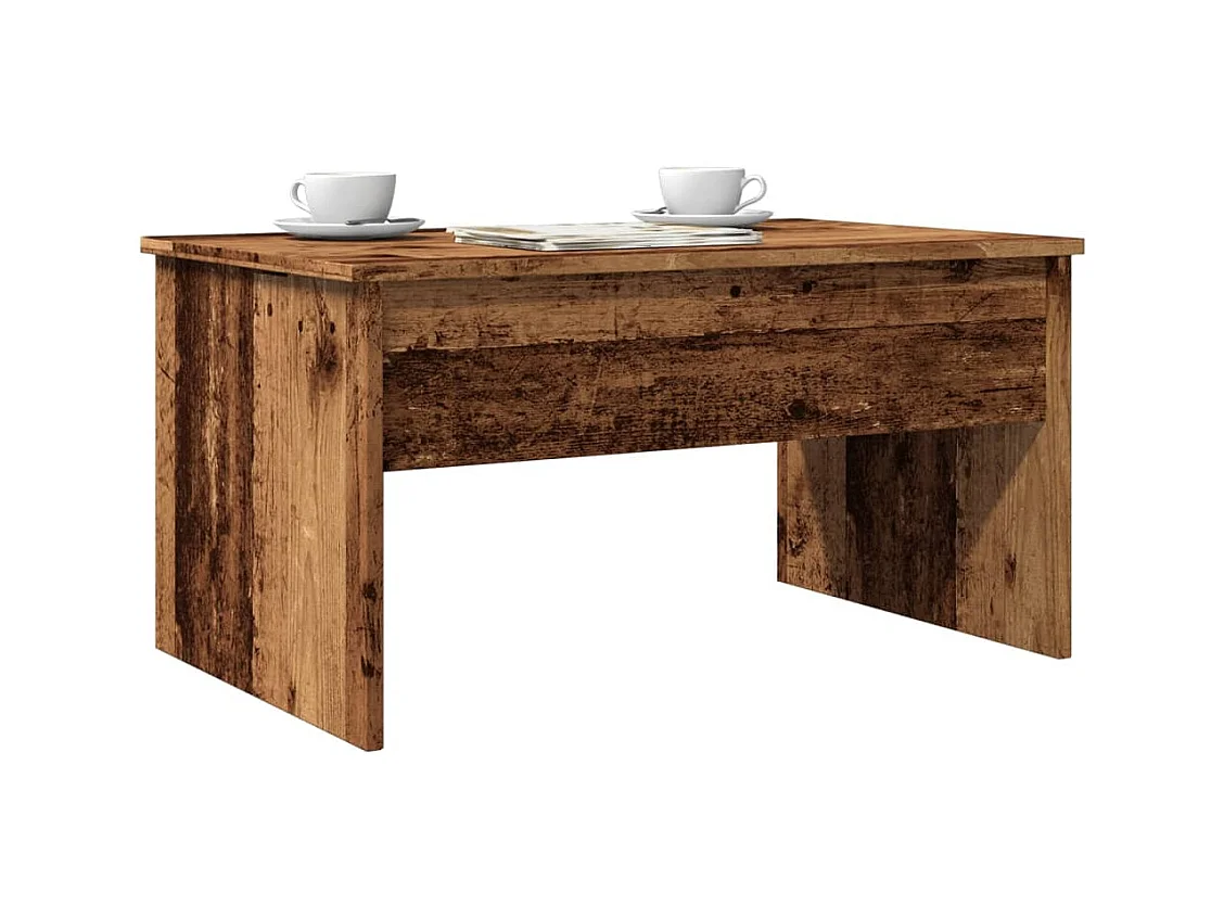 Salontafel oud hout 80x50,5x41,5 cm bewerkt hout