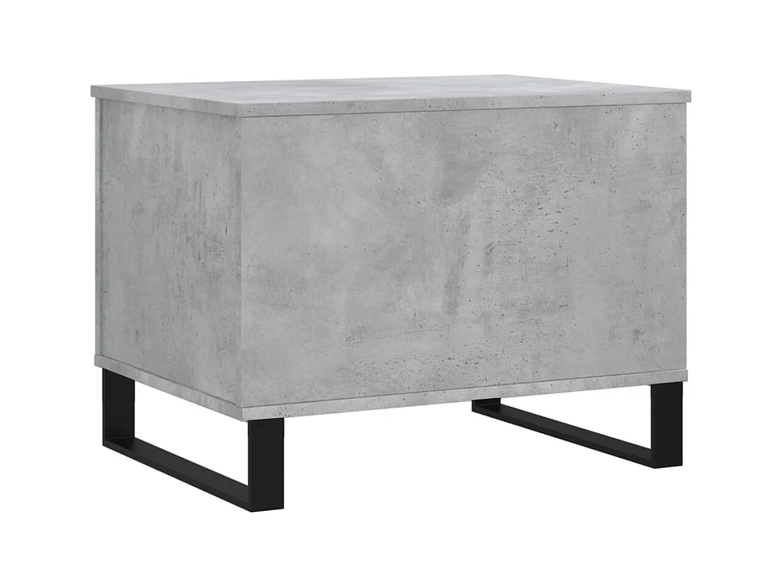 Betongrijze salontafel 60x44,5x45 cm bewerkt hout