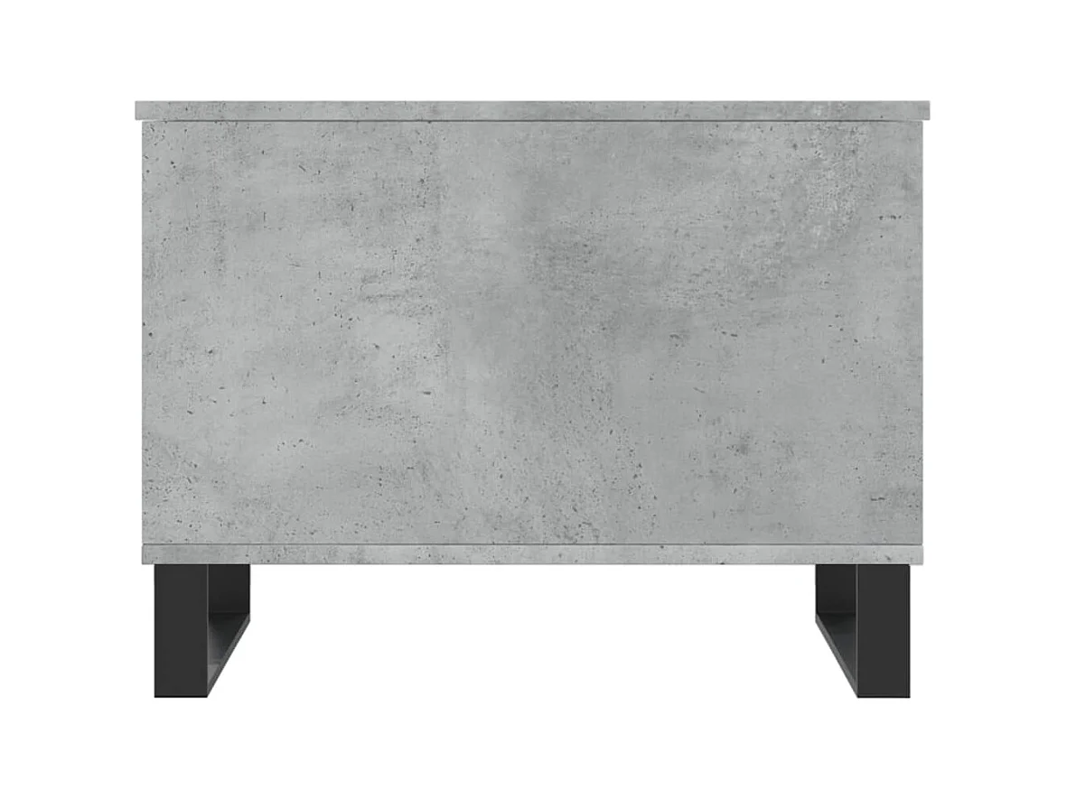 Betongrijze salontafel 60x44,5x45 cm bewerkt hout