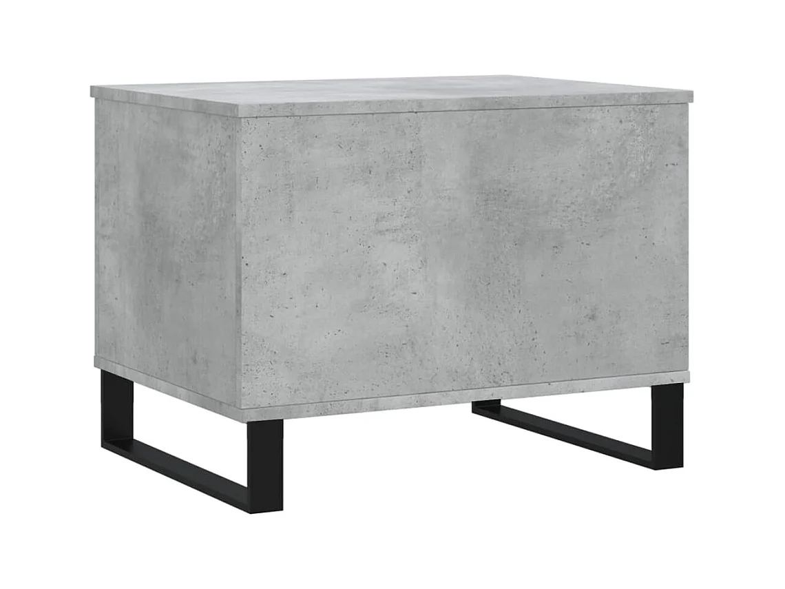 Betongrijze salontafel 60x44,5x45 cm bewerkt hout