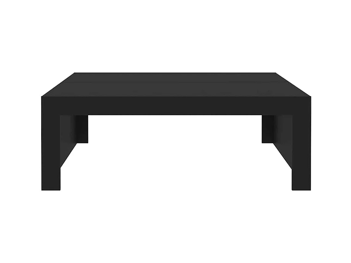 Table basse noir 100x100x35 cm bois d'ingénierie