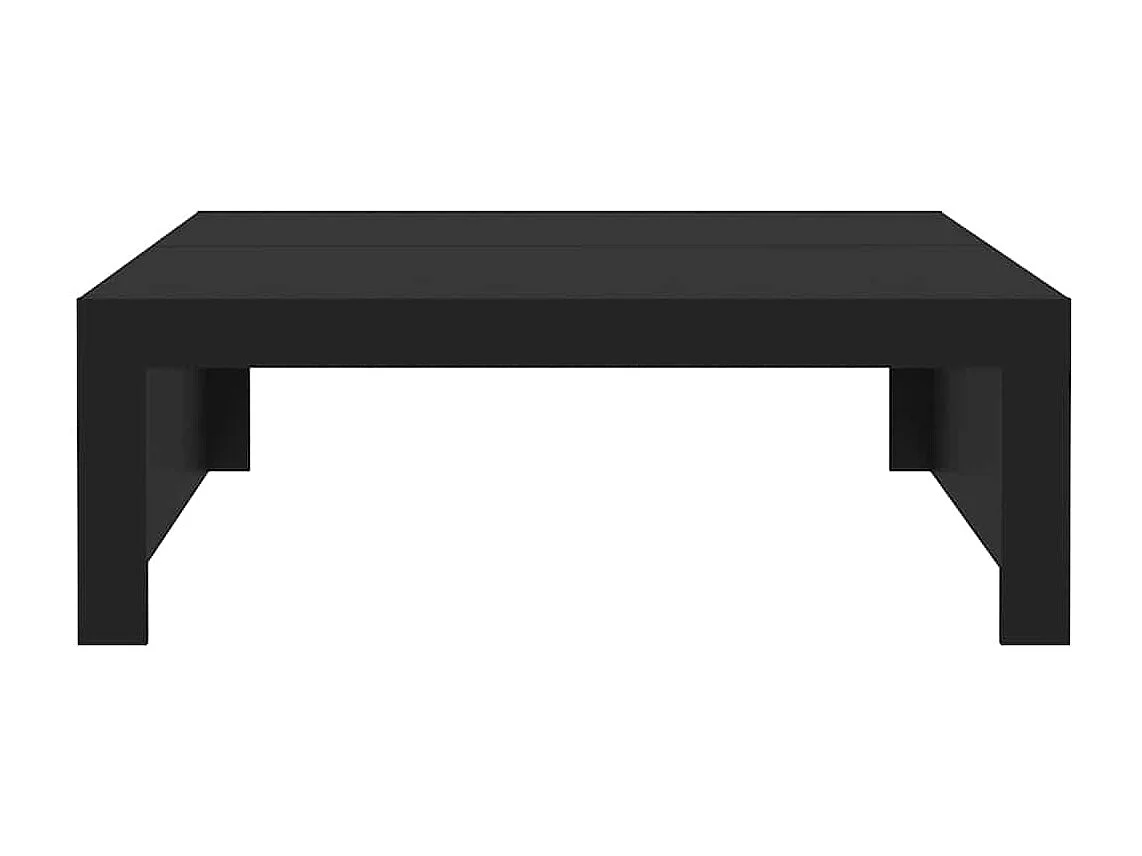 Tavolino nero 100x100x35 cm in legno ingegnerizzato