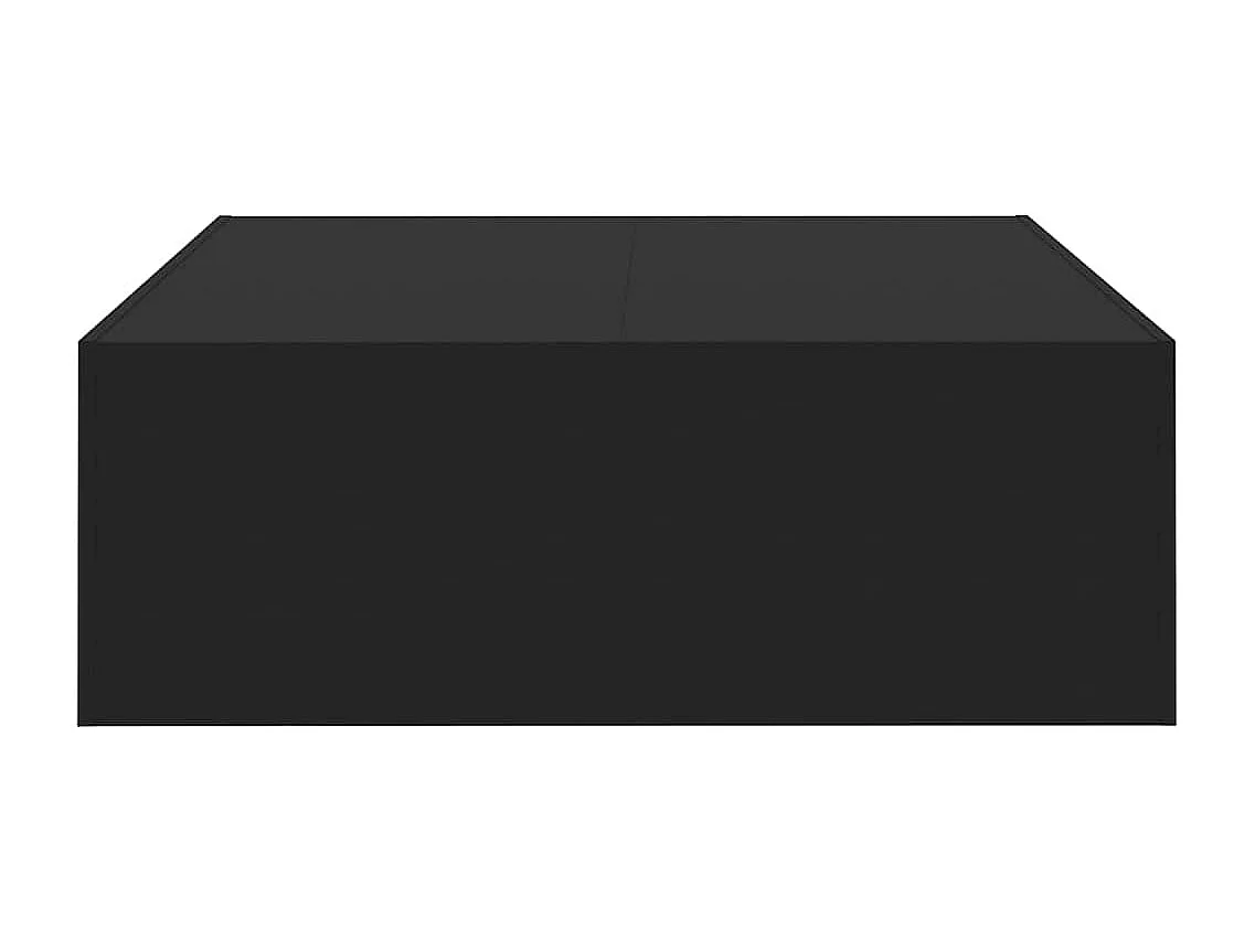 Tavolino nero 100x100x35 cm in legno ingegnerizzato