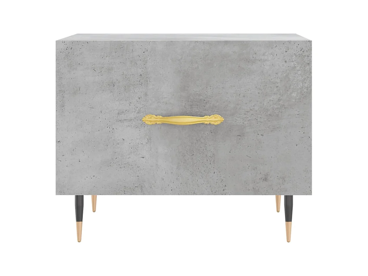 Tavolino da caffè grigio cemento 50x50x40 cm in legno ingegnerizzato