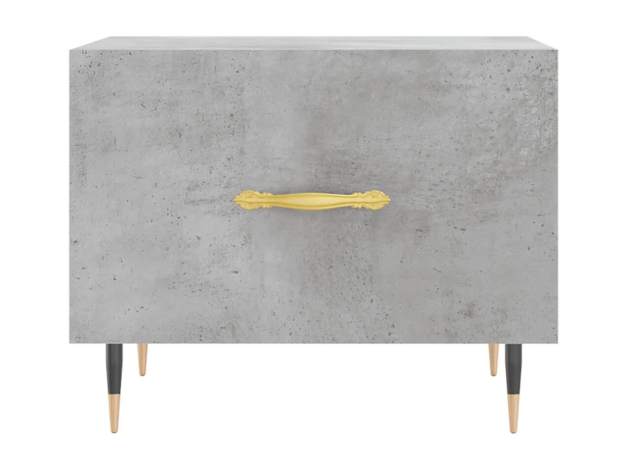 Table basse gris béton 50x50x40 cm bois d'ingénierie