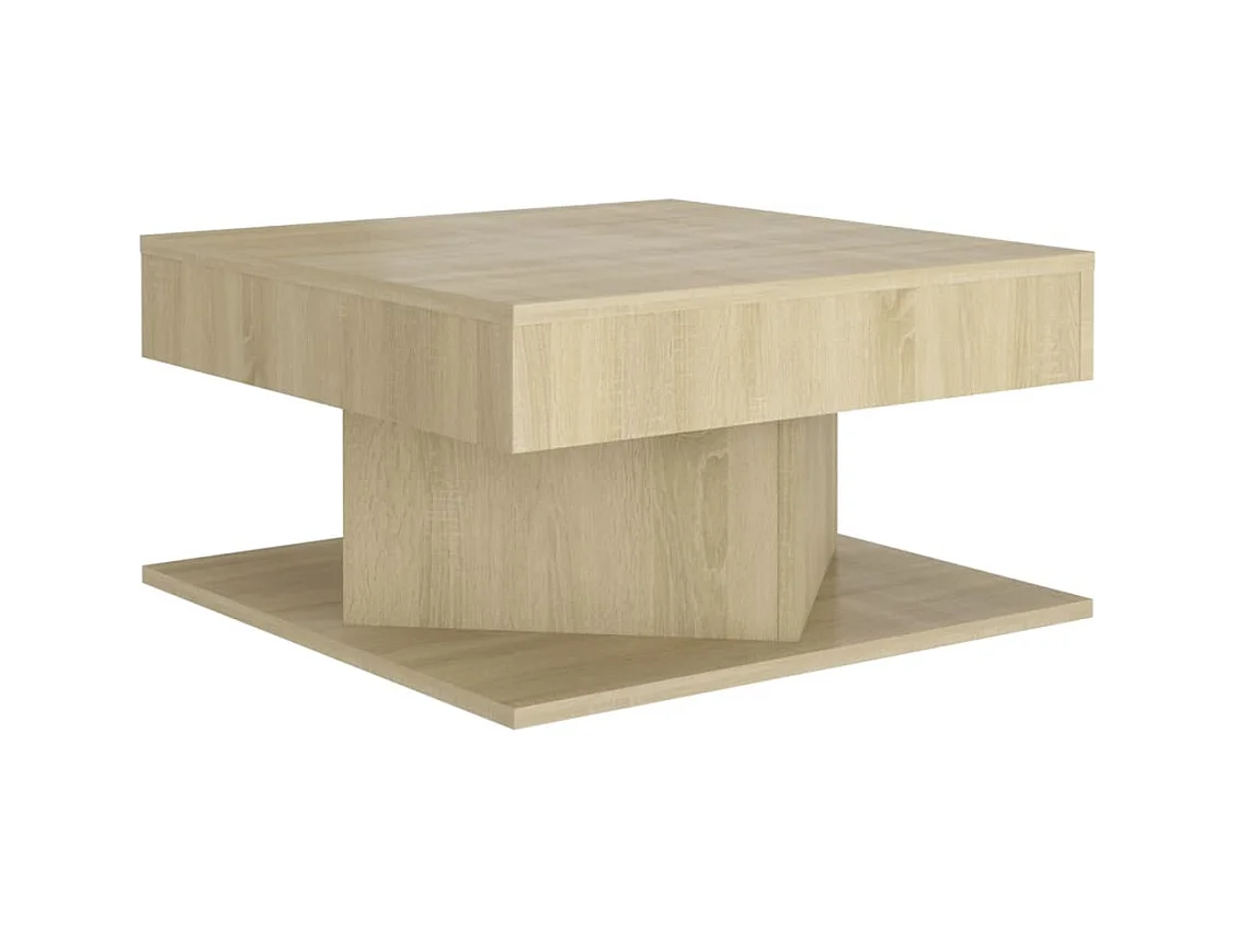 Couchtisch aus Sonoma-Eiche, 57 x 57 x 30 cm, Holzwerkstoff