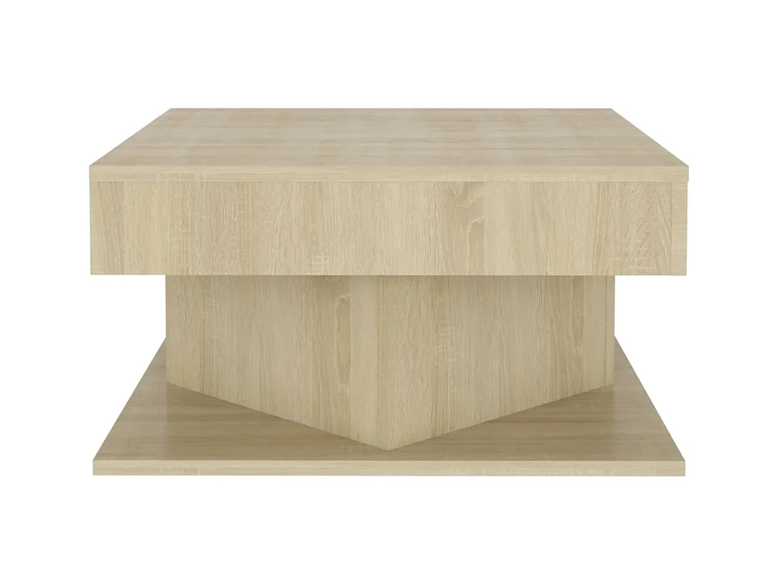 Couchtisch aus Sonoma-Eiche, 57 x 57 x 30 cm, Holzwerkstoff