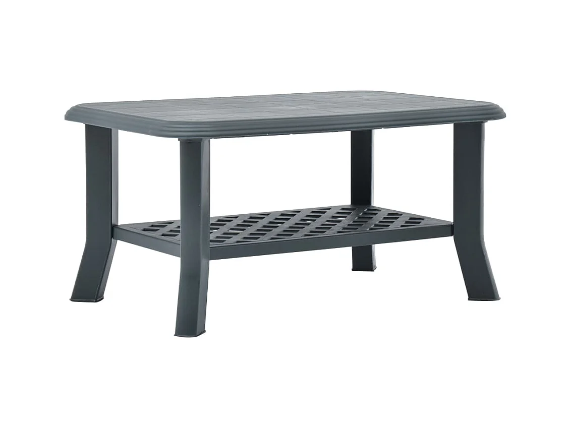 Table basse Vert 90x60x46 cm Plastique