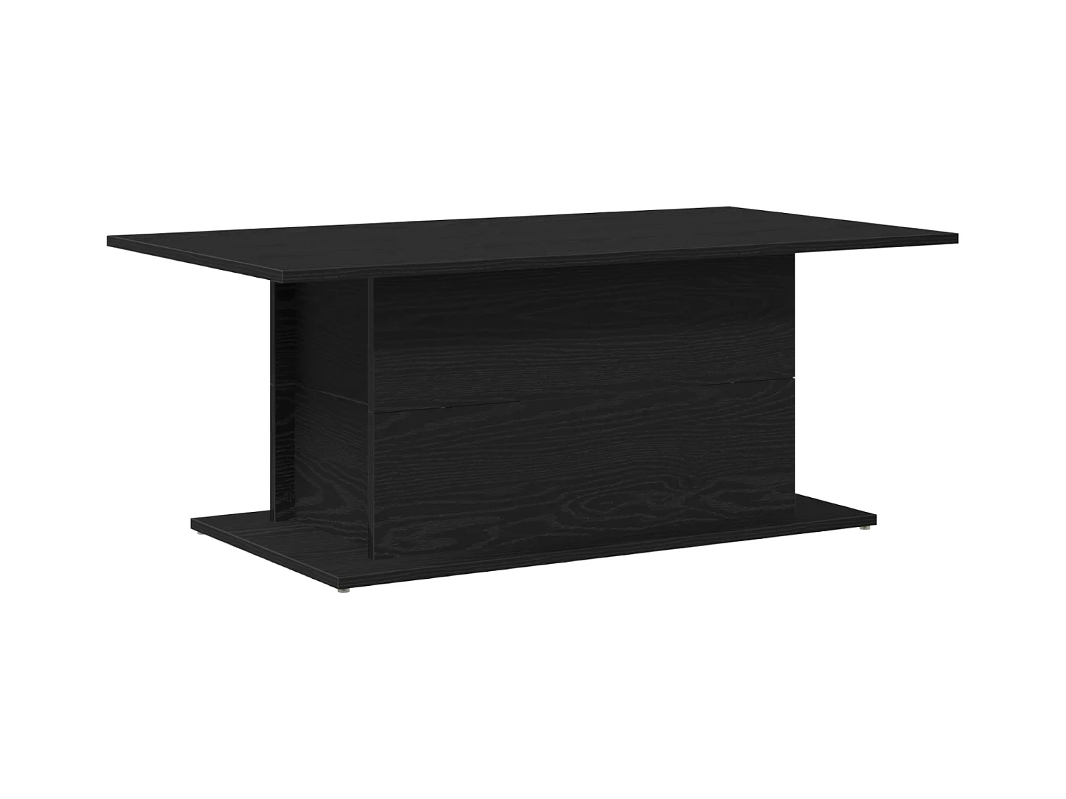 Table basse en chêne noir 102x55,5x40 cm en bois d'ingénierie
