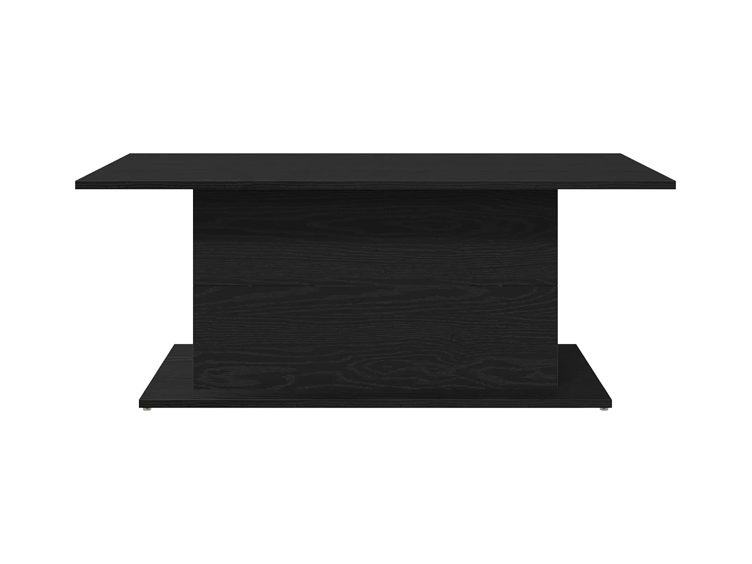 Table basse en chêne noir 102x55,5x40 cm en bois d'ingénierie