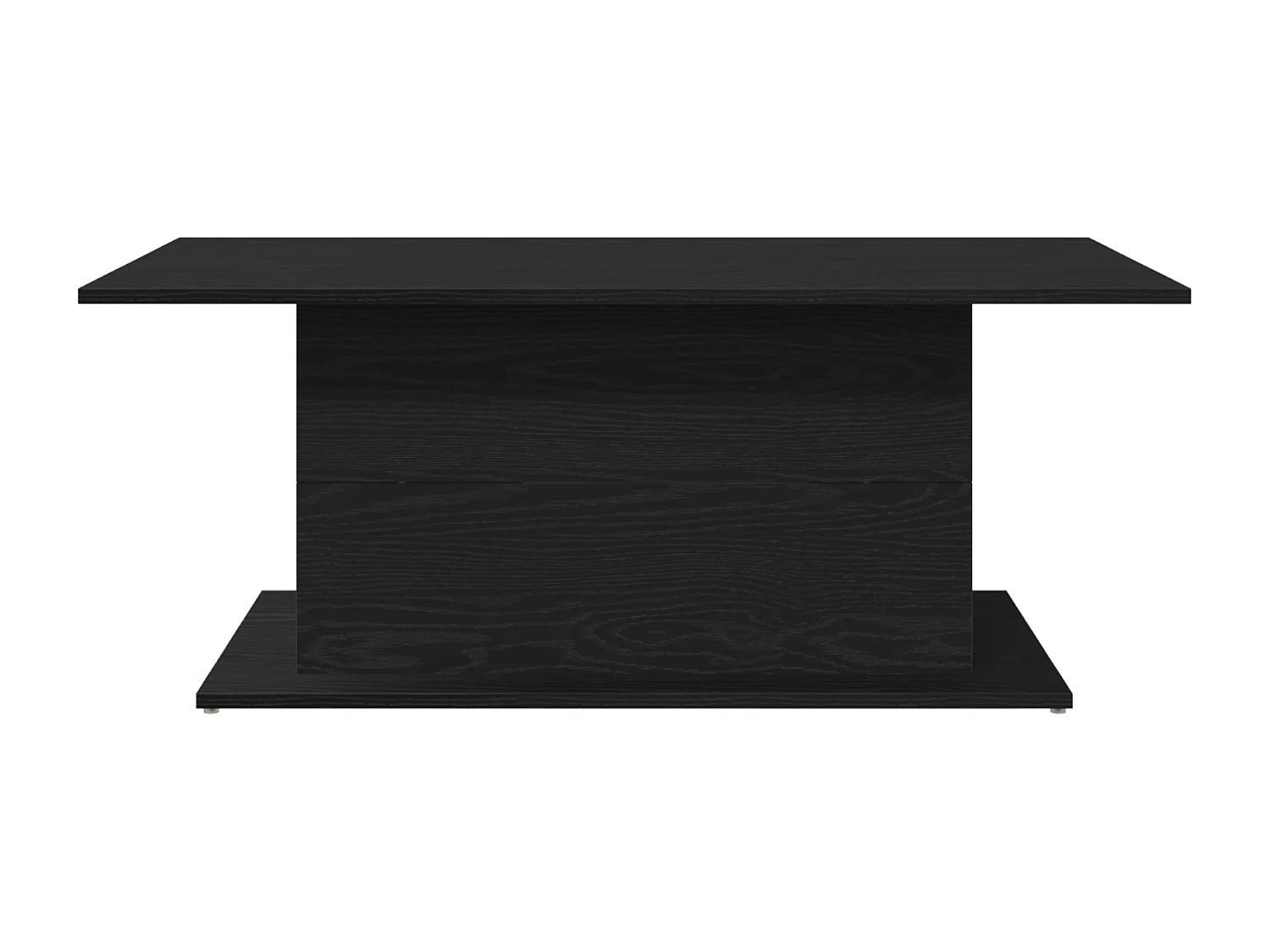 Table basse en chêne noir 102x55,5x40 cm en bois d'ingénierie