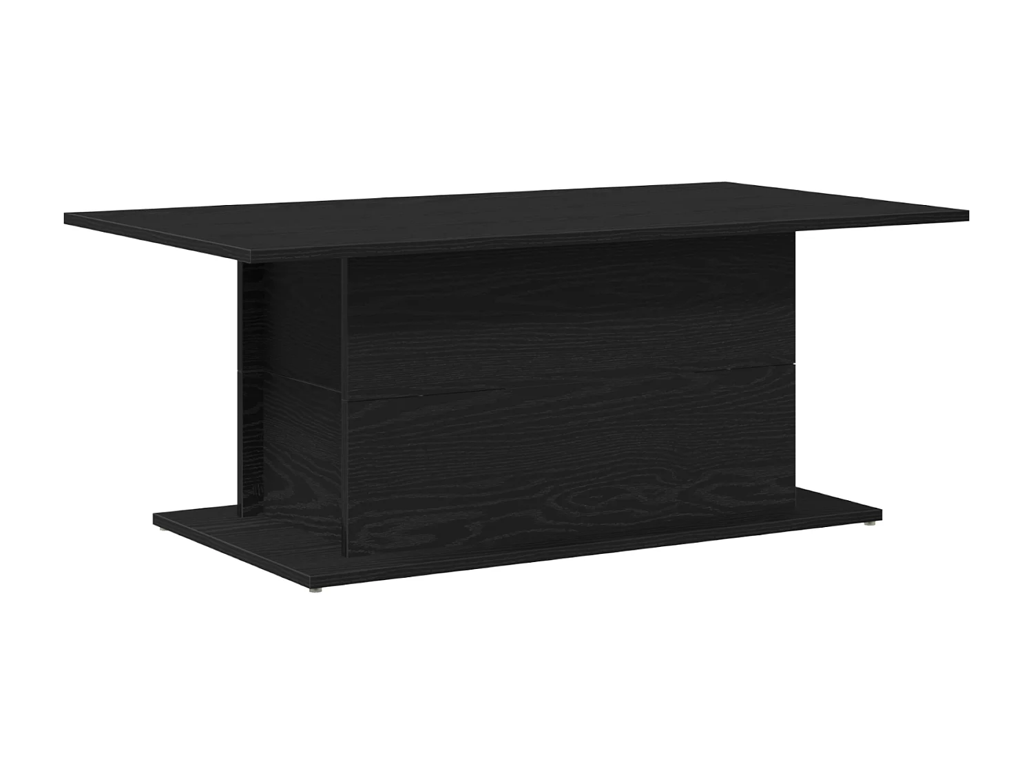 Table basse en chêne noir 102x55,5x40 cm en bois d'ingénierie