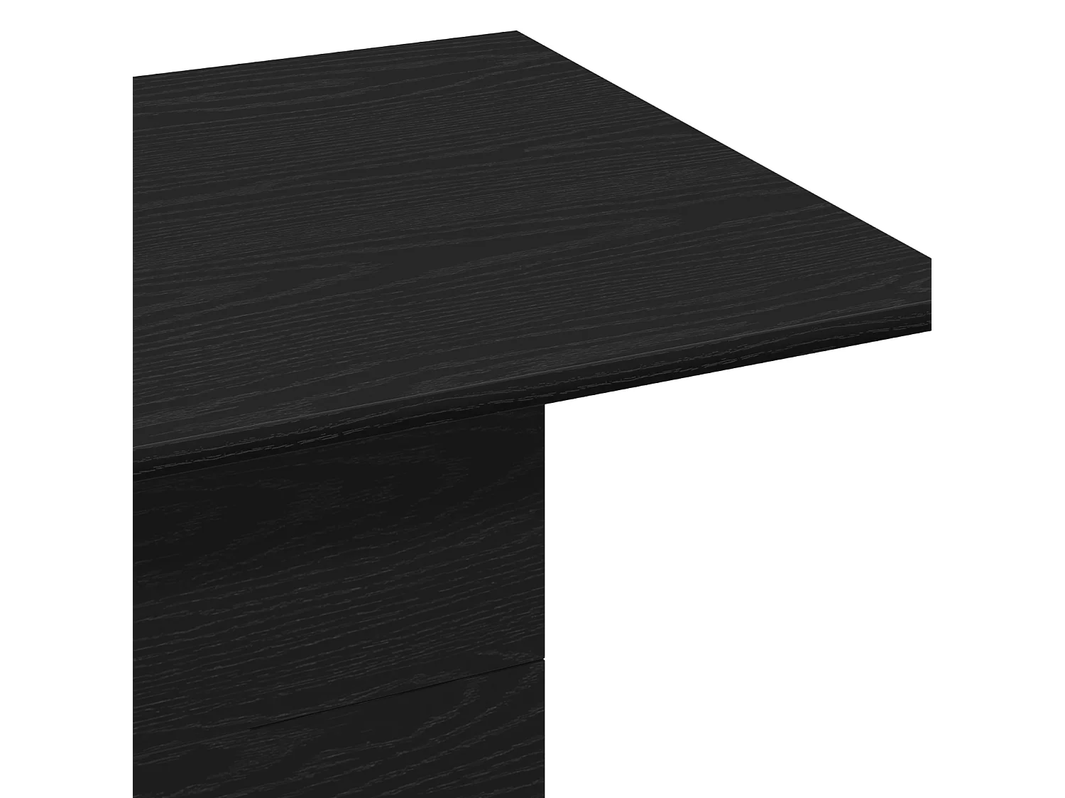 Table basse en chêne noir 102x55,5x40 cm en bois d'ingénierie