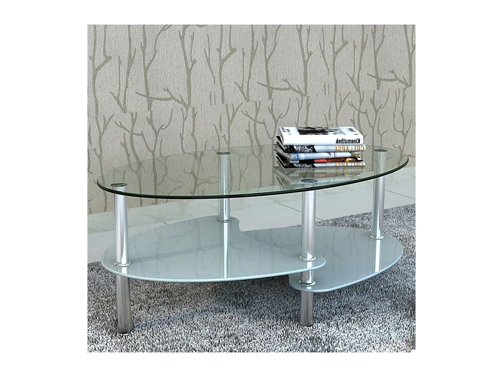 Table basse avec design exclusif Blanc