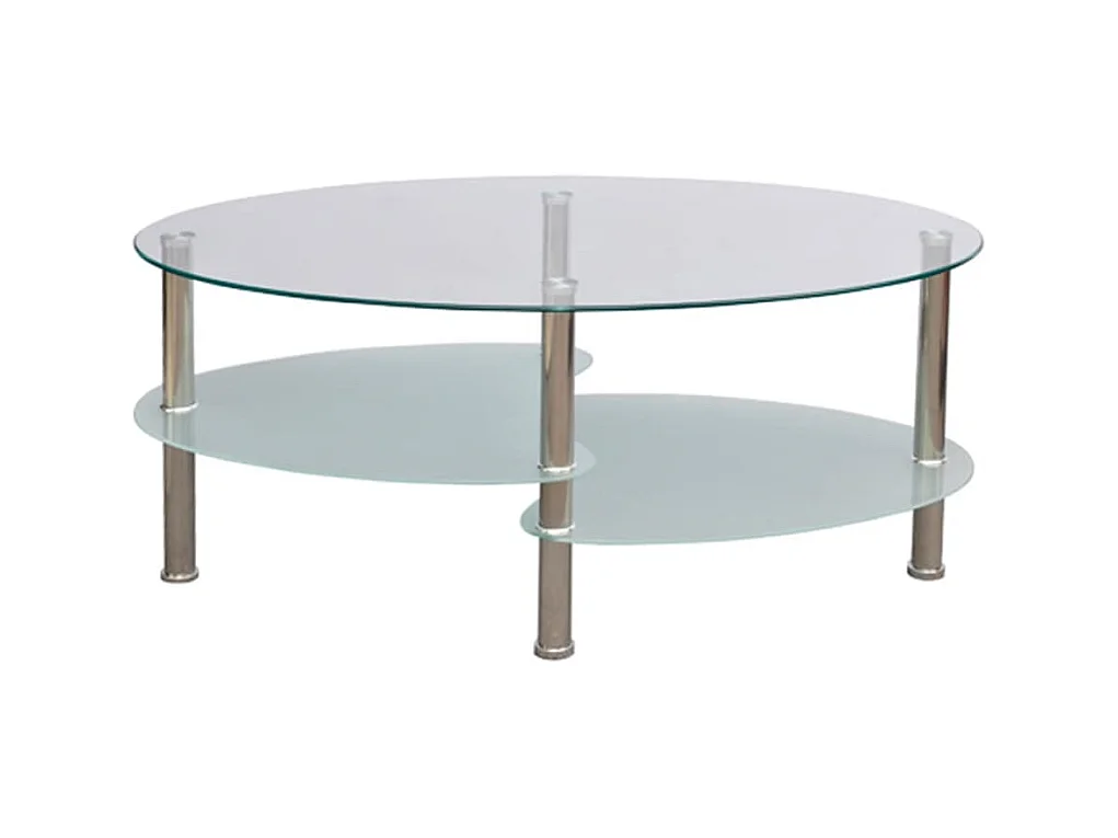 Table basse avec design exclusif Blanc