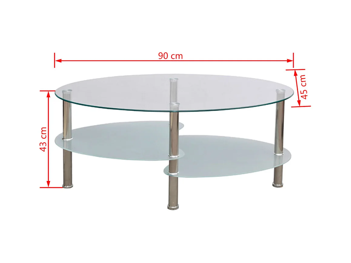 Table basse avec design exclusif Blanc