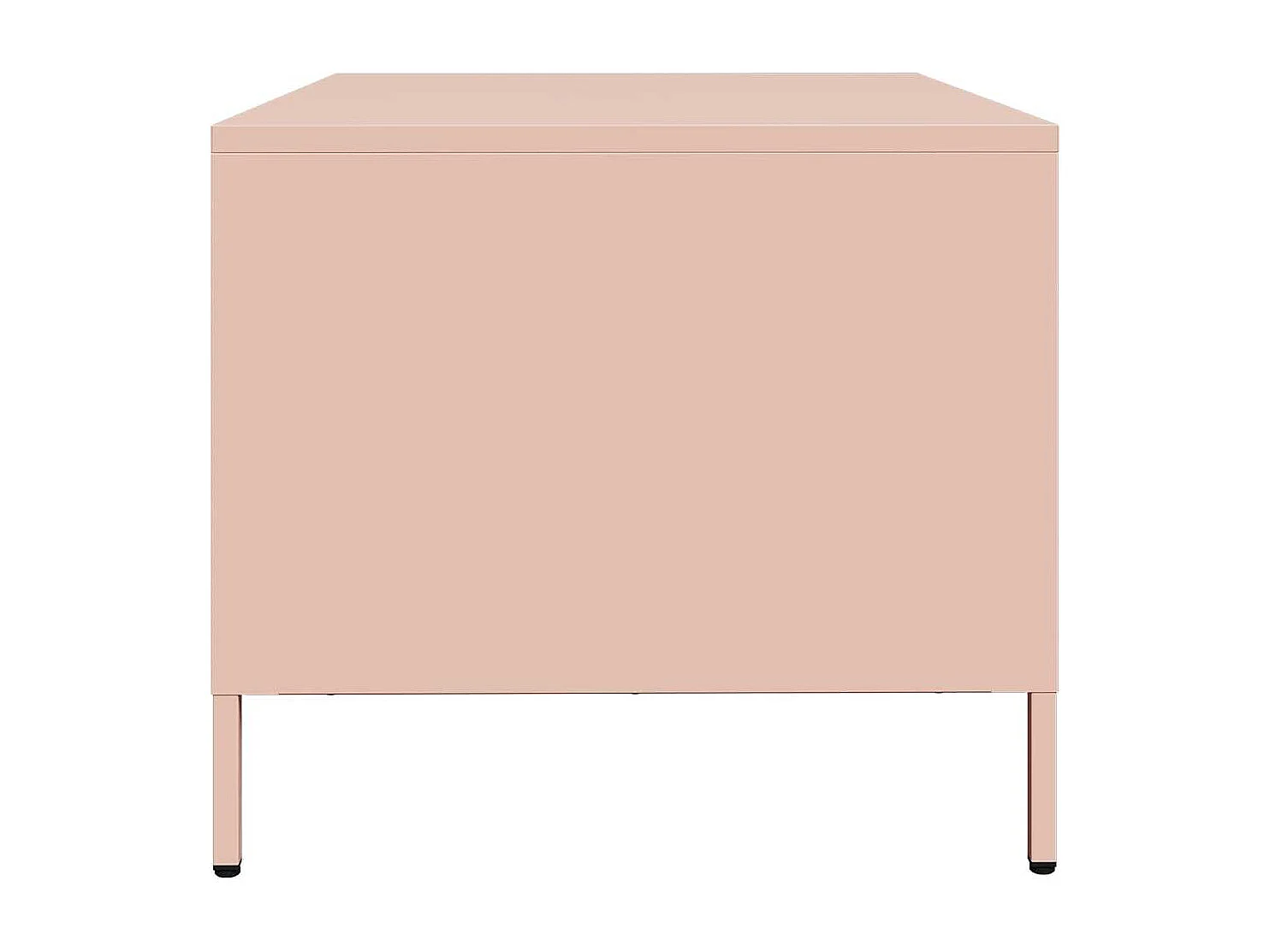 Mesa de centro rosa 101,5x50x43,5 cm acero laminado en frío