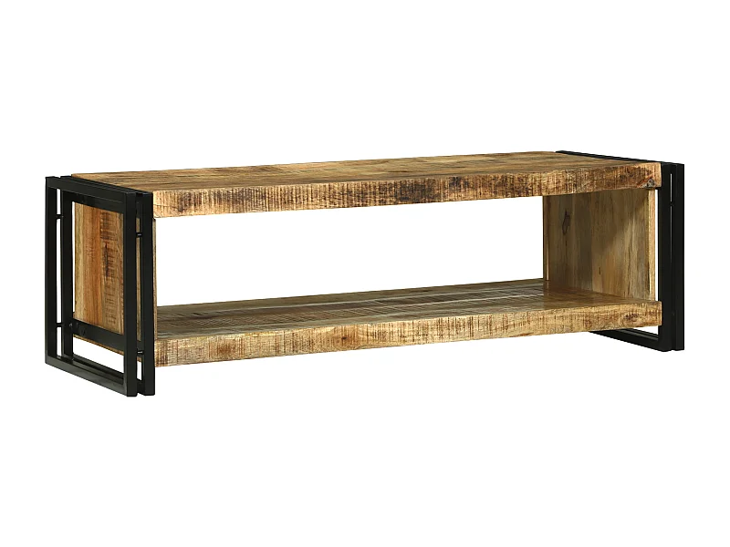 Table Basse 120x50x38 cm Bois Massif de Mangue