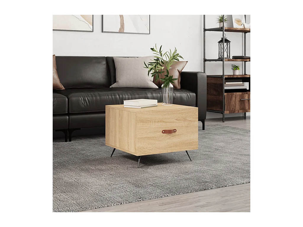 Table basse Chêne sonoma 50x50x40 cm Bois d'ingénierie