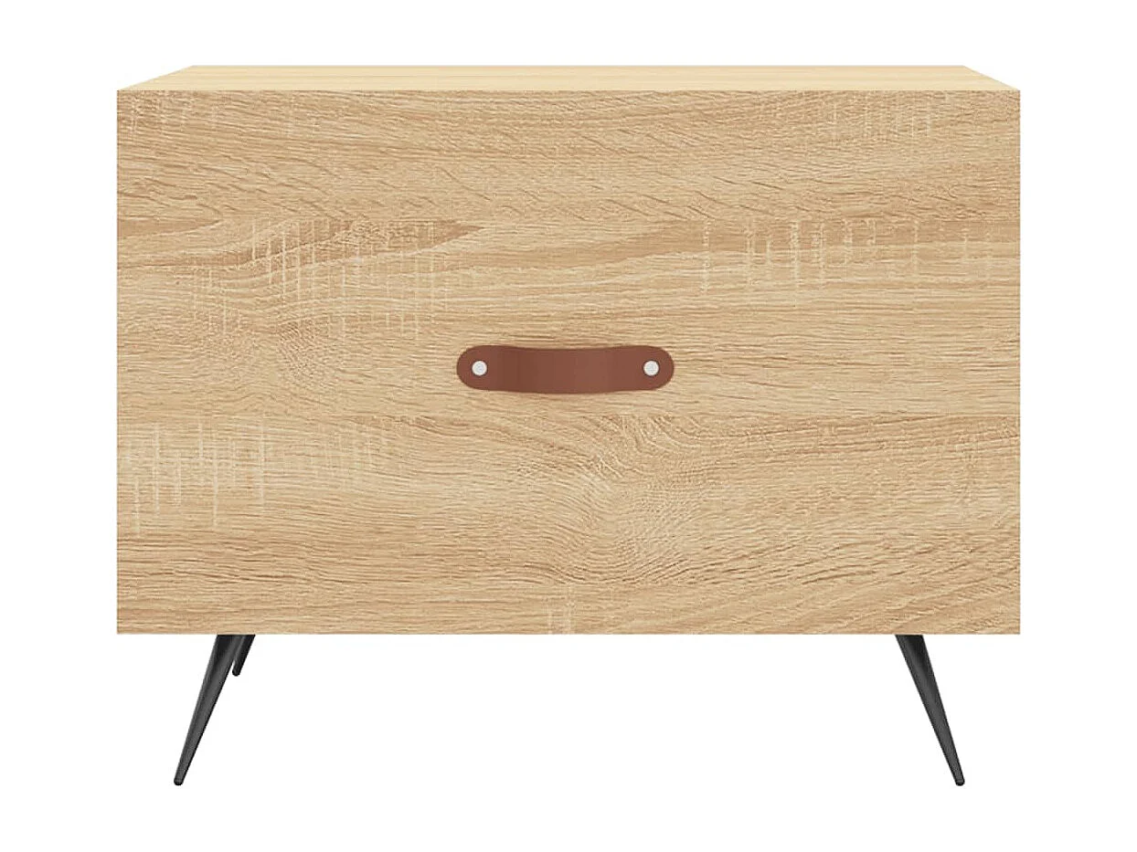 Table basse Chêne sonoma 50x50x40 cm Bois d'ingénierie