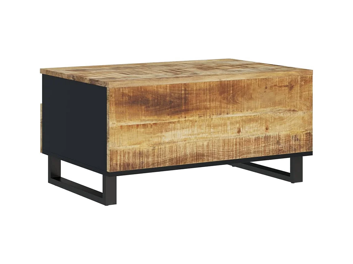 Table basse 80x54x40 cm Bois de manguier solide et d'ingénierie