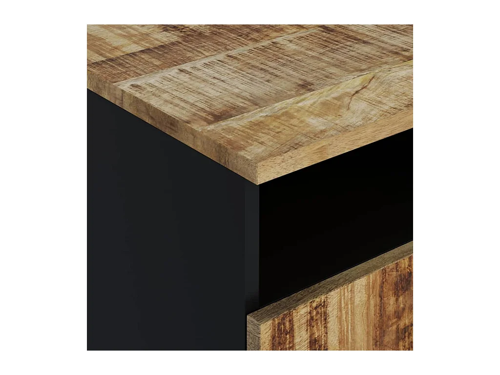 Table basse 80x54x40 cm Bois de manguier solide et d'ingénierie