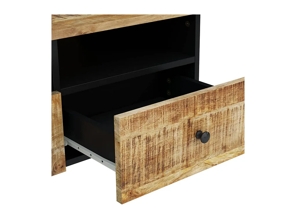 Table basse 80x54x40 cm Bois de manguier solide et d'ingénierie