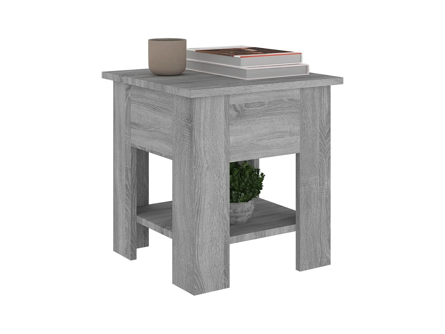 Tavolino Sonoma grigio 40x40x42 cm Legno ingegnerizzato