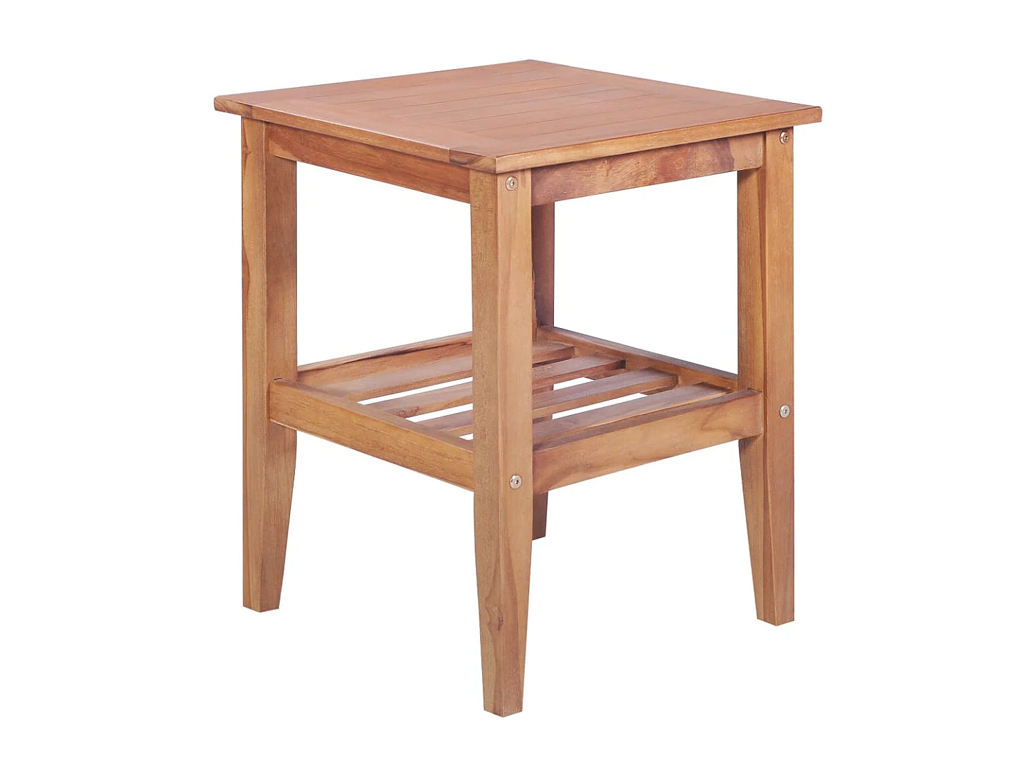 Tavolino da caffè 40x40x50 cm Quadrato Teak massello