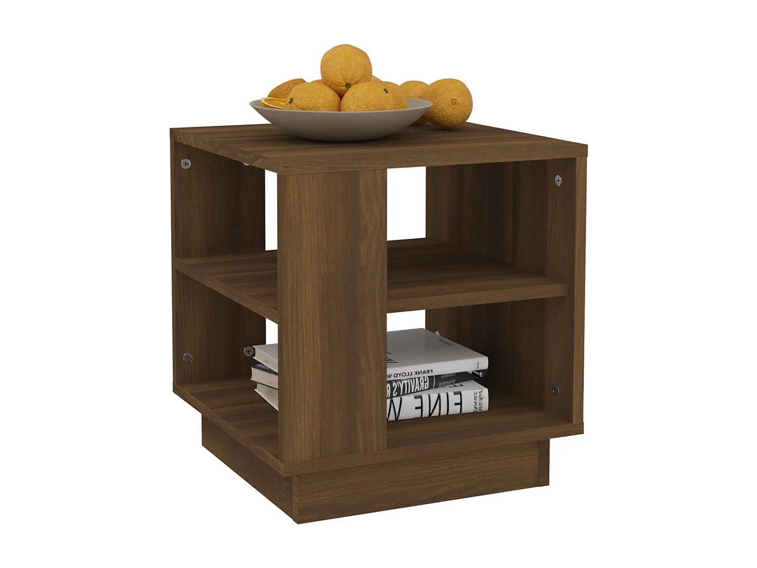 Table basse Chêne marron 40x40x43 cm Bois d'ingénierie