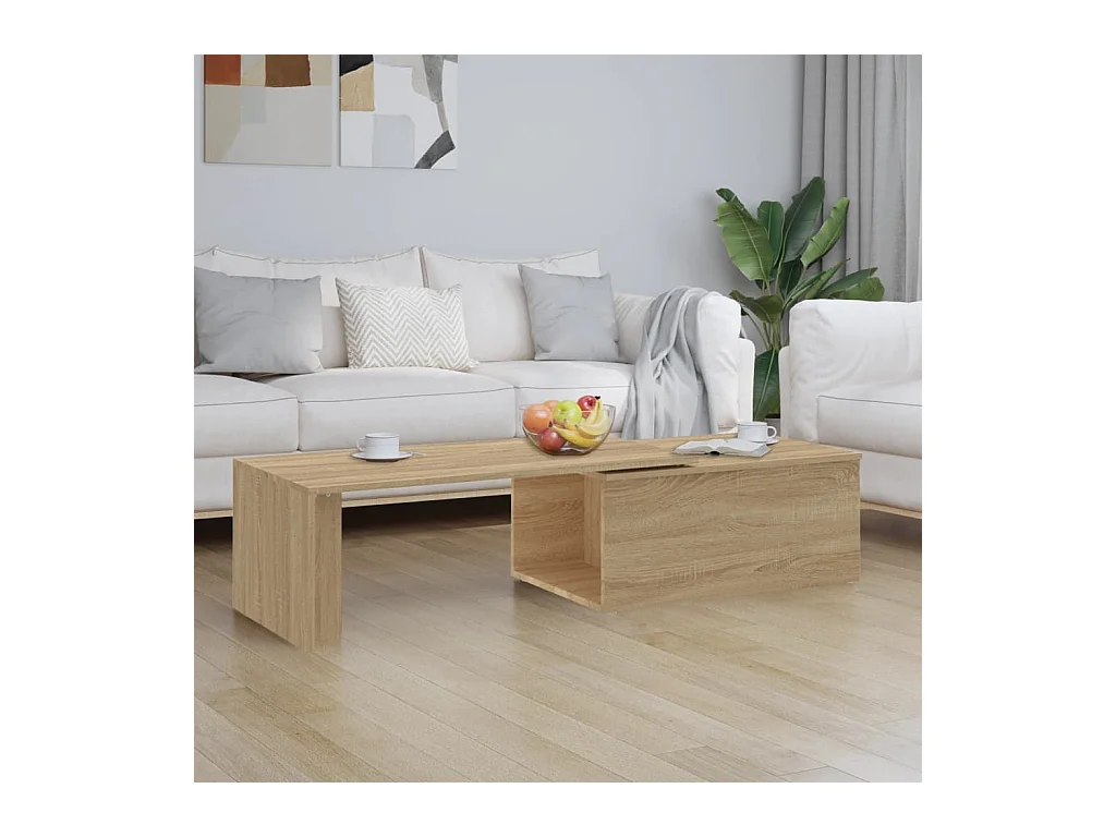 Table basse Chêne sonoma 150x50x35 cm Bois d’ingénierie