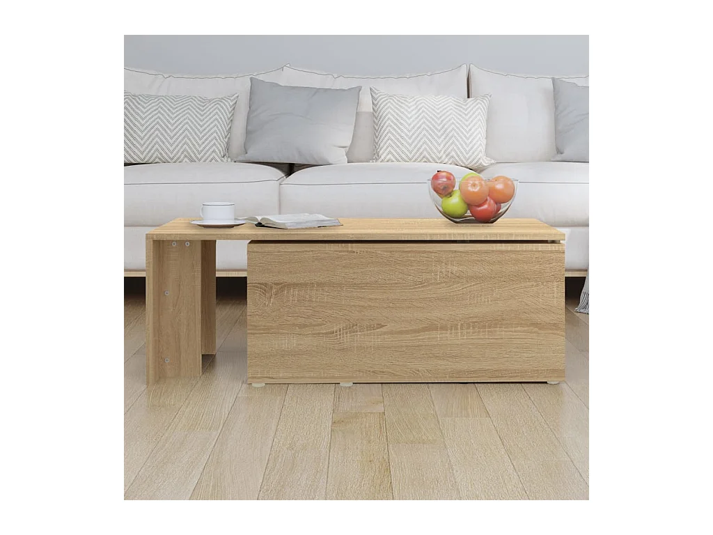 Table basse Chêne sonoma 150x50x35 cm Bois d’ingénierie