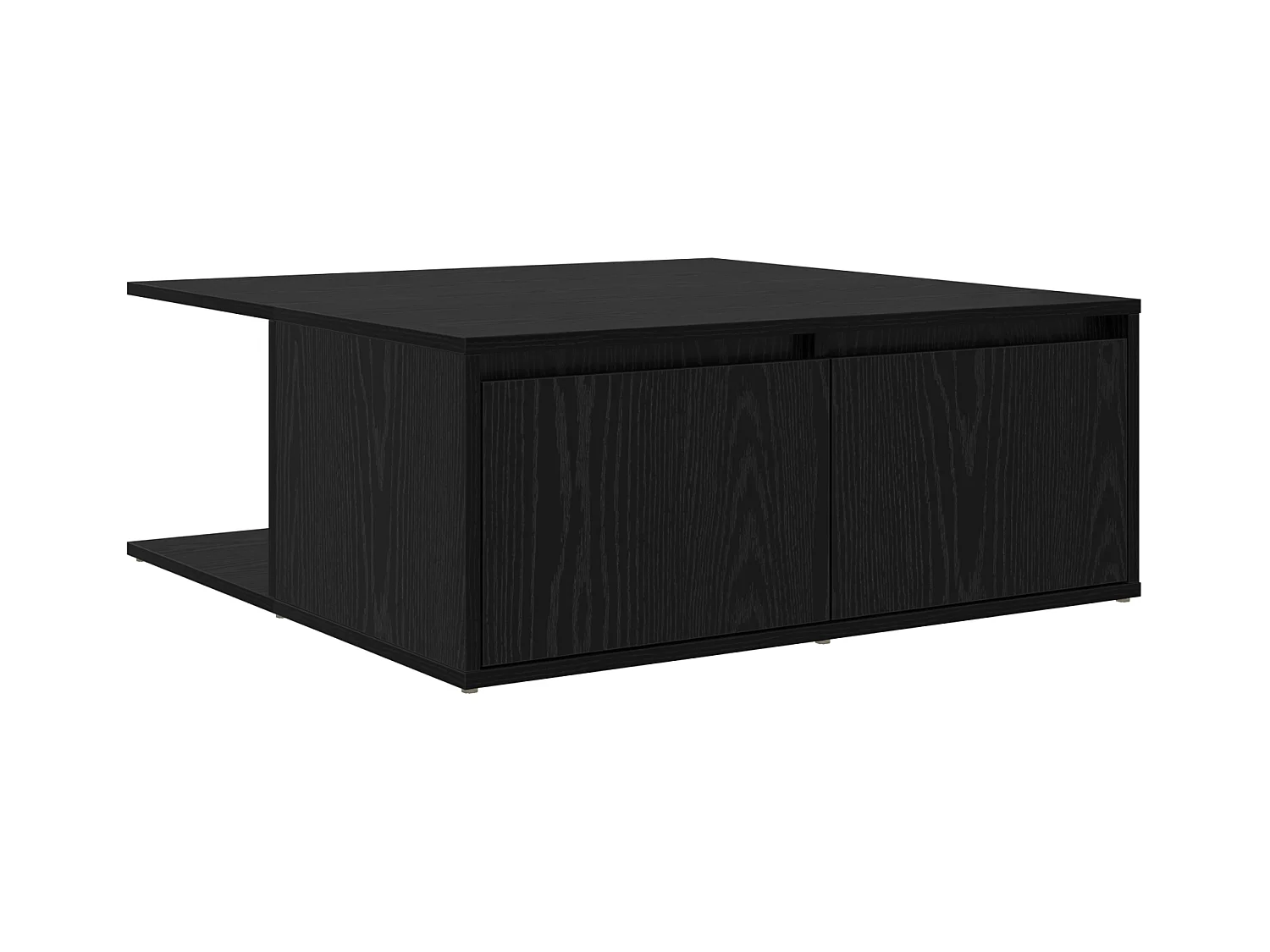 Table basse Chêne noir 80 x 80 x 31 cm Bois d'ingénierie